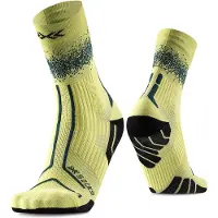 X-socks - Trail running tøj - Trailrun Terraskin Perform Crew Electric Energy/Dark Green til Unisex - Størrelse 39-41 - Grøn