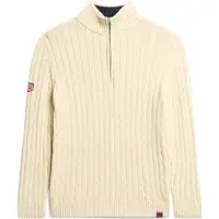 Superdry Superdrytil kvinder. W6110607A Jersey Rugby Henley beige (XS), Casual, Bomuld