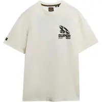 Superdry Superdrytil mænd. M1012252A Record Label Oversized beige T-shirt (XL), Casual, Bomuld, Korte ærmer