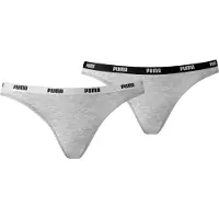 Puma Bikini Underwear Women (2-Pack), Clothing, Grey/Grey, 2