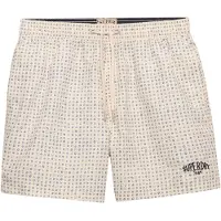 Superdry Superdrytil mænd. M3010262A Premium Printed 15 hvid badedragt (XXL), Badetøj, Genanvendt polister