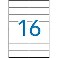 APLI 1274-boksers Multifunktionsetiket 105x37 Mm