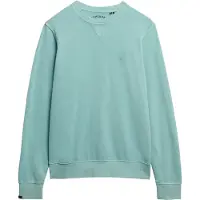 Superdry Superdrytil mænd. M2014174A Essential klassisk sweatshirt turkis (XL), Casual, Bomuld