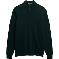 Superdry Superdrytil mænd. M6110690A Jumper Essentials Half Zip grøn (S), Casual, Bomuld