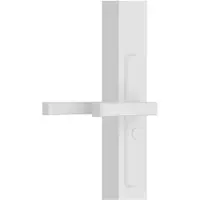 vidaXL dør 83x201,5 cm sikkerhedsglas og aluminium hvid