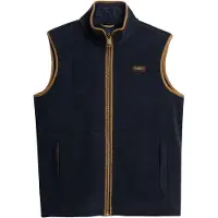 Superdry Superdrytil mænd. M5012157A Estate Fleece Vest Eclipse navy (XL), Casual, Polyester, Blå