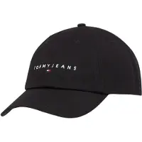 Tommy Hilfiger Hætte 'LINEAR' rød / sort / hvid