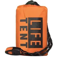 Melitt Outdoor Insulated Emergency Tent 2 Person Waterproof Emergency Life Saving Insulated Includes Life Whistle Ripstop Tent