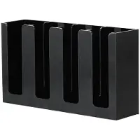 Typecat Coffee Cup and Lid Organizer Disposable Paper Cup Holder Dispenser, 4 Compartments
