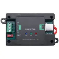 Typecat Serial Port Converter Module with Guide Rail DB9 Male/USB-B Interface U4P-FT1B USB 485 PRO(FT232,TB,1, CB)