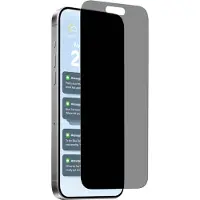 Puro iPhone 17 Pro Max Privacy Skærmbeskyttelse Hærdet Glas 9H - Anti-spion