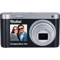 Rollei Compactline 12102, 64 MP, 9200 x 6900 pixel, CMOS, 12x, 4K Ultra HD, Sort