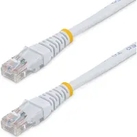 StarTech.com Startech Molded Cat 5e UTP Patch Cable - Patchkabel - RJ-45 (han) til RJ-45 (han) - 15 m - UTP - CAT 5e - formet - hvid