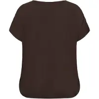 KAFFE CURVE Bluse 'KCAmi Stanley' mørkebrun