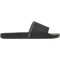 Calvin Klein Pantoletter 'Essential Repeat Logo Pool' sort / hvid