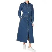 Pepe Jeans Becky Denim Kjole Med Lange ærmer