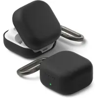 Ringke Samsung Galaxy Buds 4/4 Pro silikoneetui - stødsikker beskyttelse - sort