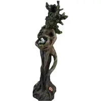 Wella Tree and Bird Statue Resin Crafts Desktop Decoration Garden Goddess Sculpture