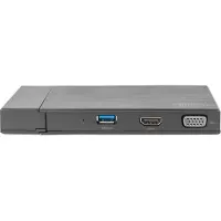 Digitus DA-70894 - Dockingstation - USB 3.0 - HDMI, VGA - 1GbE