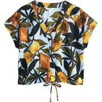 Next Bluse lyseblå / karamel / mørkegul / mørkegrøn