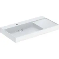 Geberit Håndvask ONE 90x48cm hvid fralæg/hh højr
