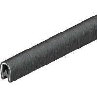 Obo Bettermann Kantbeskyttelse KSB 2 for 1-2 mm pladetykkelse sort RAL 9005 - (10 meter)