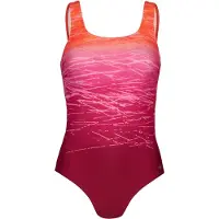 LASCANA Badedragt orange / fuchsia / lys pink