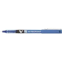 Pilot Pen Pilot Hi-Tecpoint V5 - Rollerball-pen - blå - vandbaseret blæk - 0.5 mm - ekstrafin - (12 stk.)