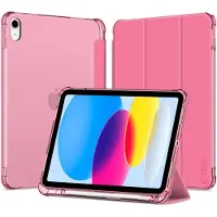 Tech-Protect iPad 2022/2025 SmartCase Pen Hybrid Tri-Fold Folio Cover - Krystal magenta