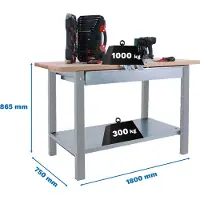 Simonwork (bancos De Trabajo) Bt6 Pro Box Metalhylde 865x1800x750 Mm