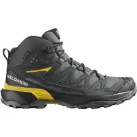 Salomon - Vandresko herre - X Ultra 360 Mid GTX M Castlerock / Black / Spicy Mustard til Unisex - Størrelse 43 1/3 - Grå