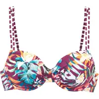 Venice beach Bikinioverdel aqua / orange / bordeaux / hvid
