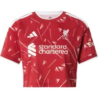 Adidas Liverpool Fc 26/27 Crop Hjem Dame-t-shirt Med Korte ærmer
