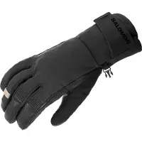 Salomon - Skihandsker - Qst GTX Gloves U Deep Black til UnisexSoftshell - Størrelse S - Sort