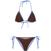 LASCANA Bikini blue denim / mørkebrun