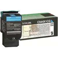 Lexmark C544X1CG / High Capacity Black Toner - Lasertoner Cyan
