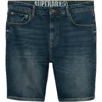 Superdry Superdrytil mænd. M7110394A Vintage Straight Shorts blå (30), Casual, Bomuld, Denim