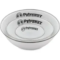 Petromax Enamel Bowls white 2 pieces 1L, skål, hvid