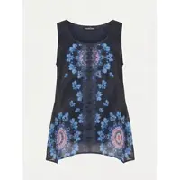 KOROSHI Bluse navy / lyseblå