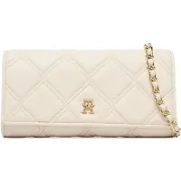 Tommy Hilfiger Clutch 'Quilted TH Monogram Chain Strap' creme
