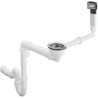 Hansgrohe HG D16-10 Man af- og overl.sæt - til enkeltvask granit krom