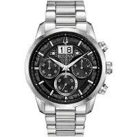 Bulova Herreur 96B319 Sort/Stål Ø44 mm