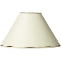Nielsen LAMPESKÆRM MARIE HØJDE 17,0 CM CREME M/GULDKANT