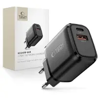 Tech-Protect NCA45W-GAN 2-ports oplader 45W - USB-C/USB-A - Sort