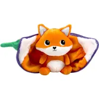 Flipetz Bamse - Ræven Russet Og Figen - 22 cm - Lilla/Orange - - OneSize - Bamse