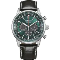 Citizen Herreur CA4720-01X Eco-Drive Grøn/Læder Ø42 mm