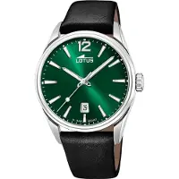 Lotus Herreur 18693/4 Classic Grøn/Læder Ø42 mm