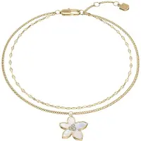 Fossil Armbånd 'SUTTON' guld / transparent / hvid