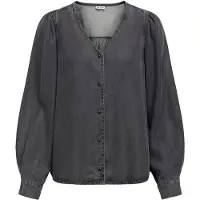 Object V-udskæring Knap Bluse