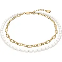 Fossil Armbånd 'Heritage' guld / hvid